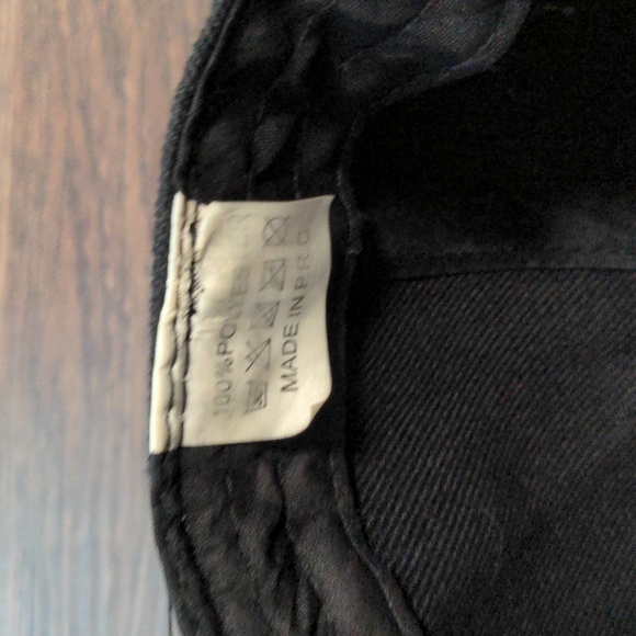 Brand Unknown Flat Bill Black Smiley Face Snapback Hat - Picture 4 of 5